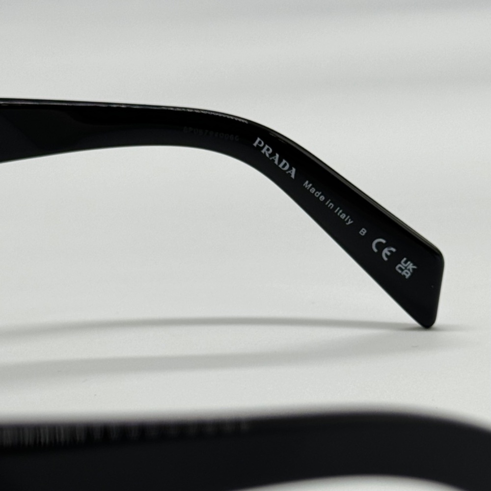 NEW SPR A06 16K08Z PRADA PRA06S 16K08Z UNISEX SUNGLASSES PR A06S 16K08Z BLACK - Picture 9 of 10